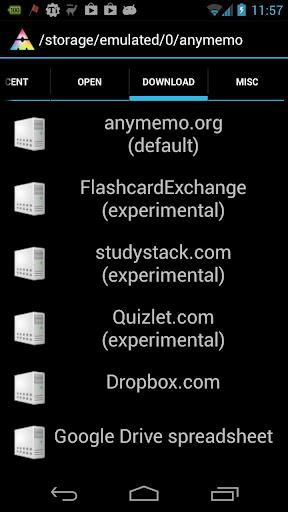 AnyMemo: Flash Card Study - Image screenshot of android app
