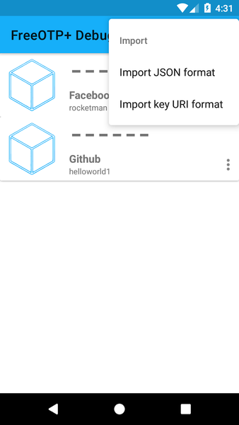 FreeOTP+ (۲FA Authenticator) - عکس برنامه موبایلی اندروید