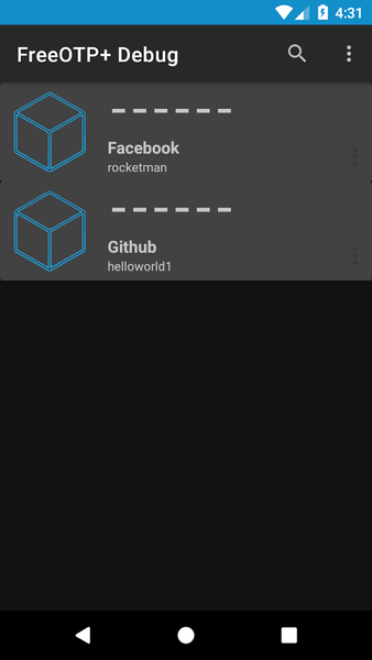 FreeOTP+ (۲FA Authenticator) - عکس برنامه موبایلی اندروید