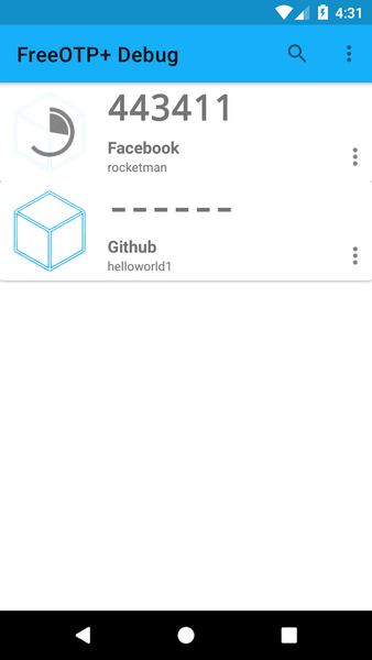 FreeOTP+ (۲FA Authenticator) - عکس برنامه موبایلی اندروید