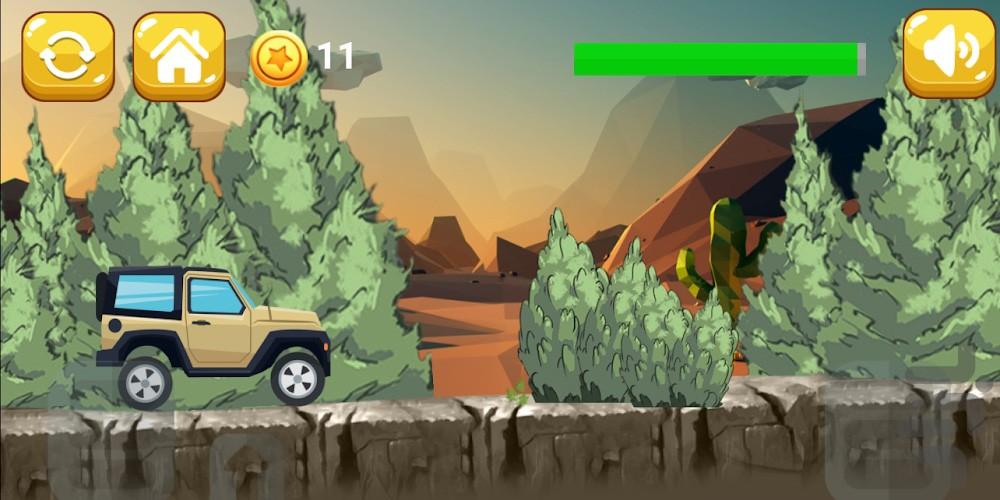 Jeep Desert - Car Games - Gameplay image of android game