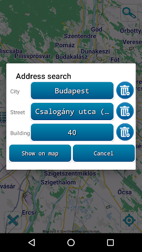 Map of Budapest offline - Image screenshot of android app