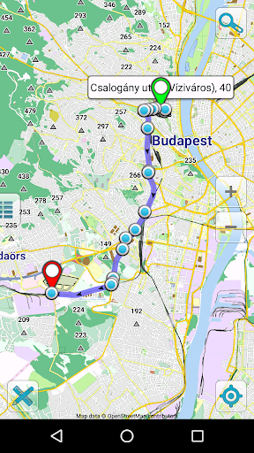Map of Budapest offline - Image screenshot of android app