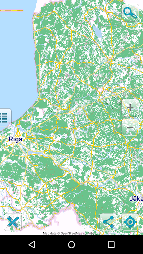 Map of Latvia offline - عکس برنامه موبایلی اندروید