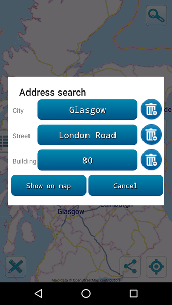 Map of Scotland offline - Image screenshot of android app