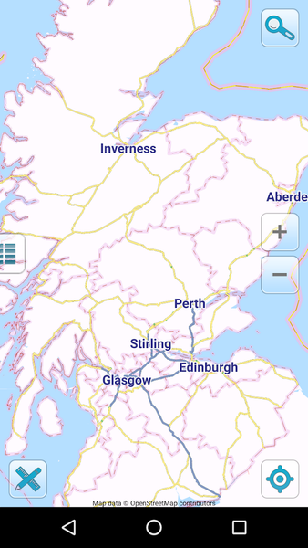 Map of Scotland offline - عکس برنامه موبایلی اندروید