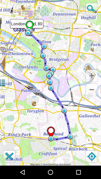 Map of Scotland offline - Image screenshot of android app