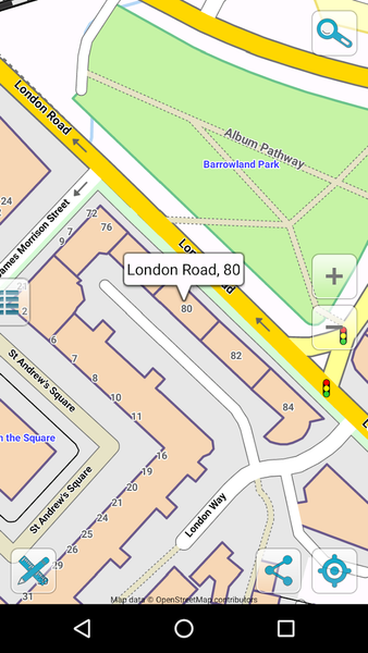 Map of Scotland offline - Image screenshot of android app