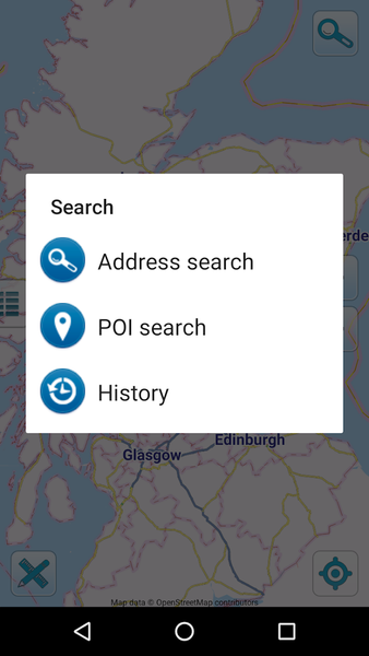 Map of Scotland offline - Image screenshot of android app