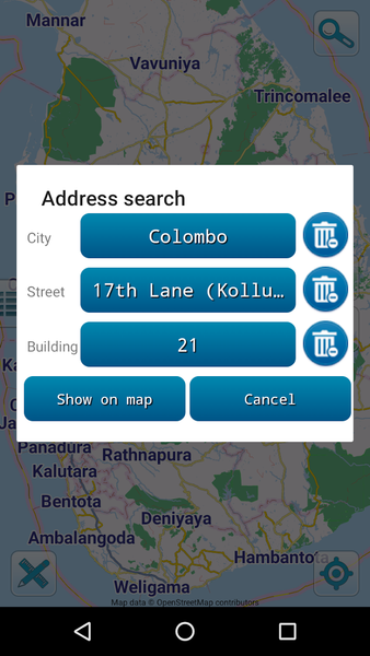 Map of Sri Lanka offline - Image screenshot of android app