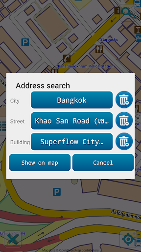 Map of Thailand offline - Image screenshot of android app