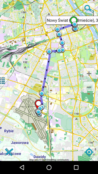 Map of Warsaw offline - Image screenshot of android app