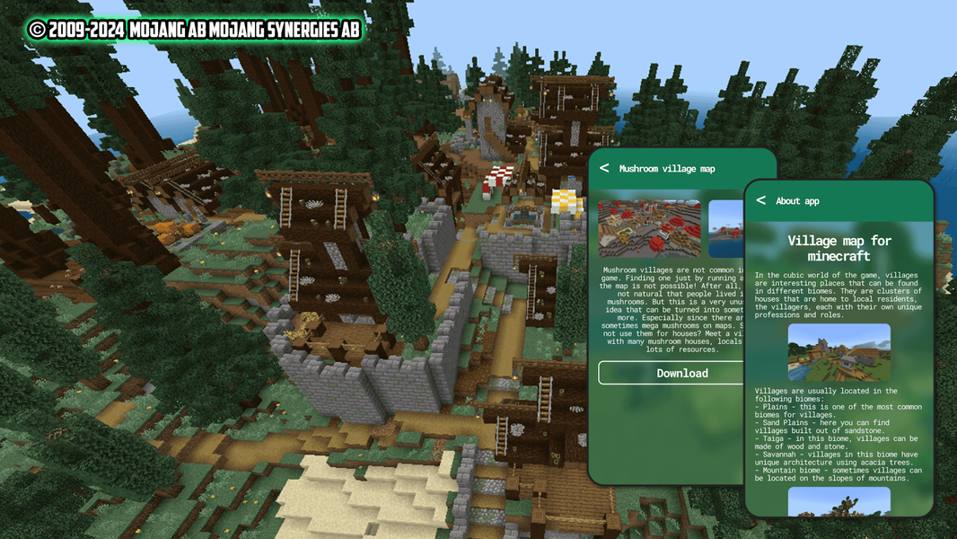 village map for minecraft - عکس برنامه موبایلی اندروید