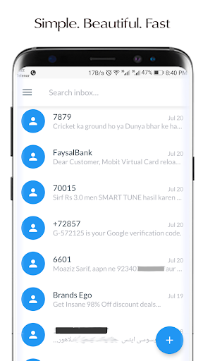 SMS Dual - Android Messaging App - عکس برنامه موبایلی اندروید