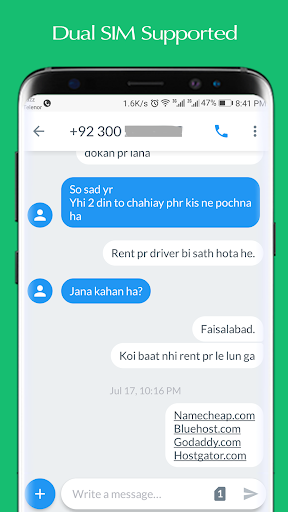 SMS Dual - Android Messaging App - عکس برنامه موبایلی اندروید
