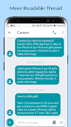 SMS Dual - Android Messaging App - عکس برنامه موبایلی اندروید