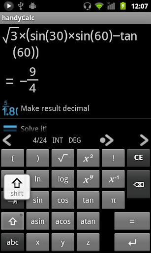 handyCalc Calculator - Image screenshot of android app