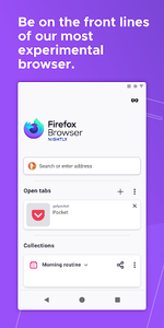 Firefox Nightly for Developers - عکس برنامه موبایلی اندروید