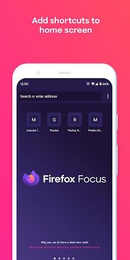 Firefox Focus: No Fuss Browser - عکس برنامه موبایلی اندروید
