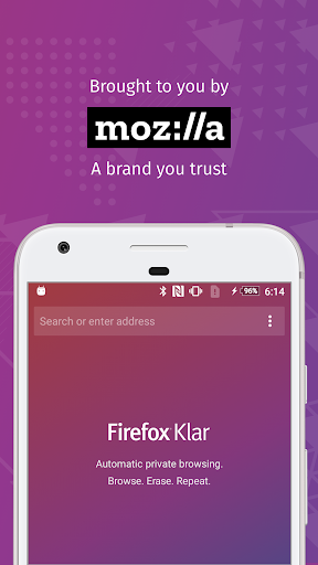 Firefox Klar: No Fuss Browser - عکس برنامه موبایلی اندروید