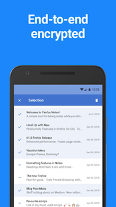 Notes by Firefox: A Secure Notepad App - عکس برنامه موبایلی اندروید