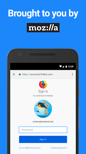 Notes by Firefox: A Secure Notepad App - Image screenshot of android app