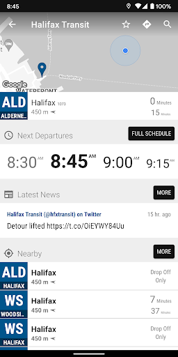 Halifax Transit Ferry - MonTr… - Image screenshot of android app