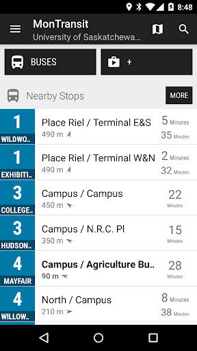 Saskatoon Transit Bus - MonTr… - Image screenshot of android app