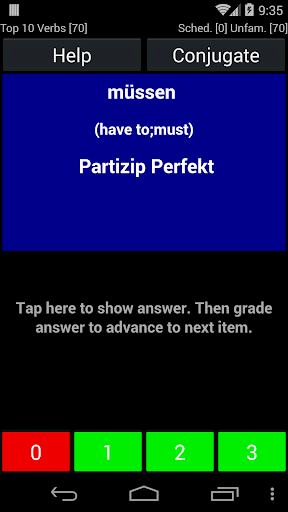 German Verb Trainer - عکس برنامه موبایلی اندروید