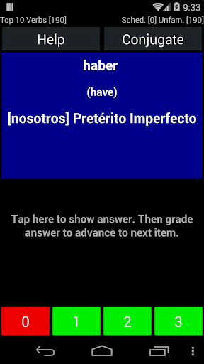 Spanish Verb Trainer - عکس برنامه موبایلی اندروید