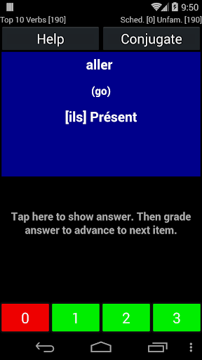 French Verb Trainer - Image screenshot of android app
