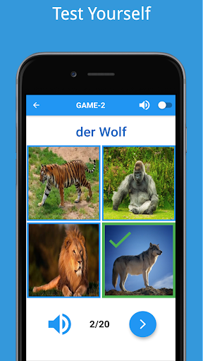 German Vocabulary Beginners - Image screenshot of android app
