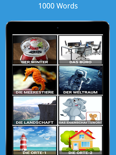 German Vocabulary Beginners - Image screenshot of android app