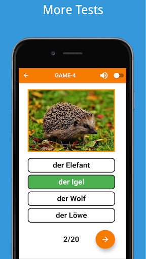 German Vocabulary Beginners - Image screenshot of android app