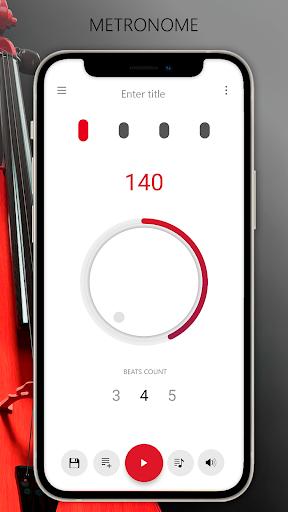 Metronome - عکس برنامه موبایلی اندروید