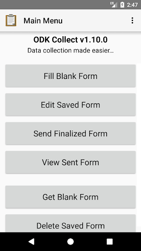 ODK Collect - Image screenshot of android app