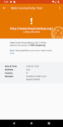 OONI Probe - عکس برنامه موبایلی اندروید