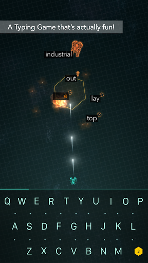 ZType Space Typing & Spelling - Gameplay image of android game