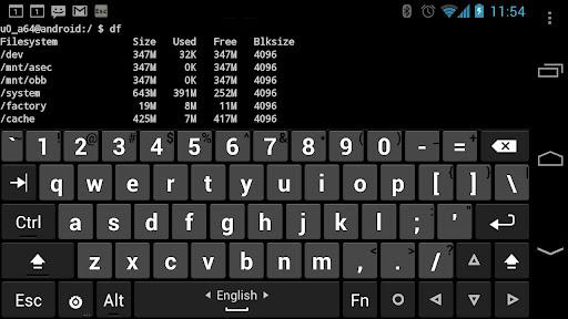 Hacker's Keyboard - Image screenshot of android app