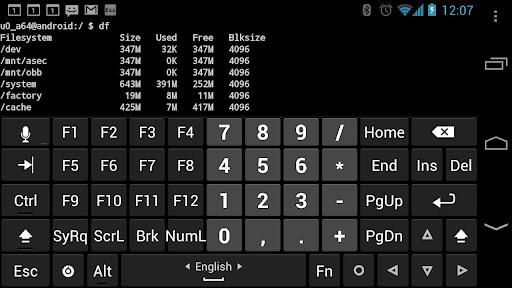 Hacker's Keyboard - Image screenshot of android app
