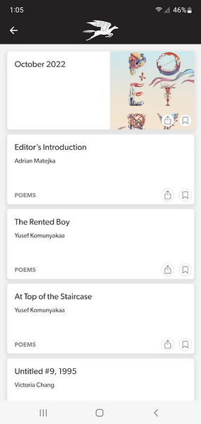Poetry Magazine - عکس برنامه موبایلی اندروید