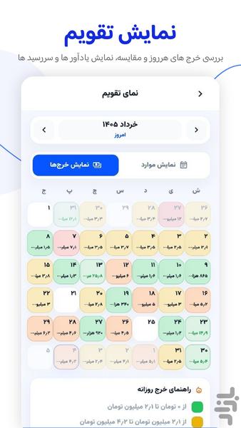 پولیا | حسابداری شخصی هوشمند - عکس برنامه موبایلی اندروید