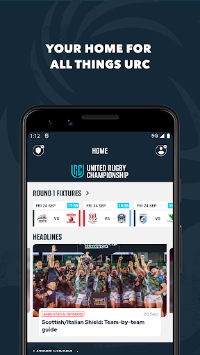United Rugby Championship - Image screenshot of android app
