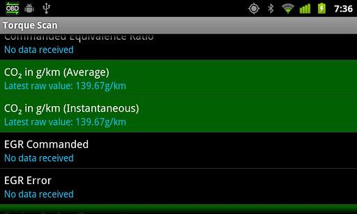 TorqueScan (Torque OBD Plugin) - Image screenshot of android app