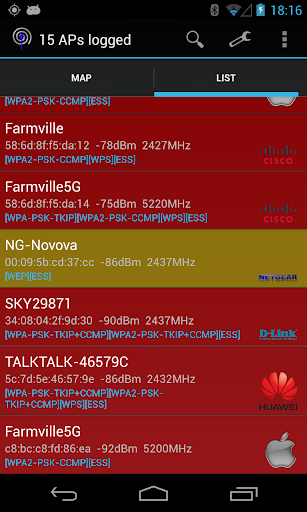 WiFi Tracker - Image screenshot of android app