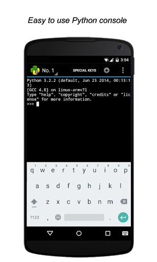 QPython3 - Python for Android - Image screenshot of android app