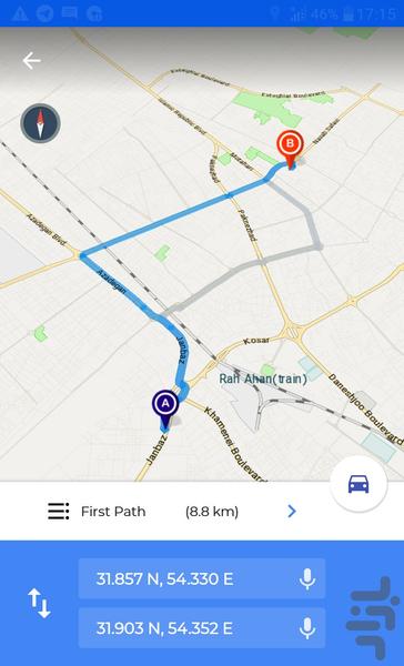 Yazd Map - Image screenshot of android app
