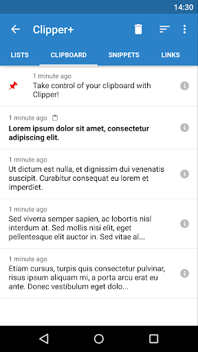 Clipper - Clipboard Manager - Image screenshot of android app
