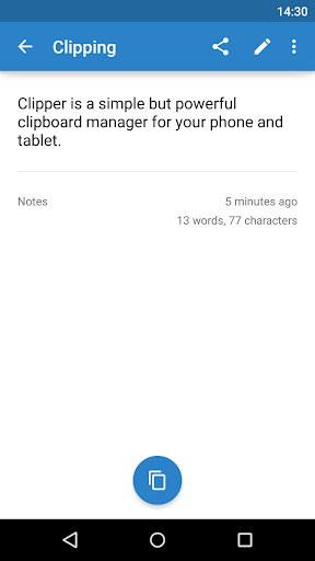Clipper - Clipboard Manager - Image screenshot of android app