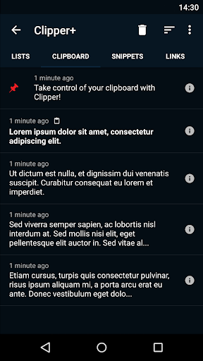 Clipper - Clipboard Manager - Image screenshot of android app